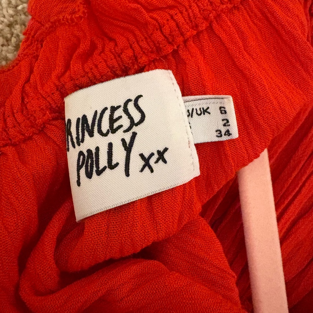 Red Ruffled Romper - Picture 3 of 3